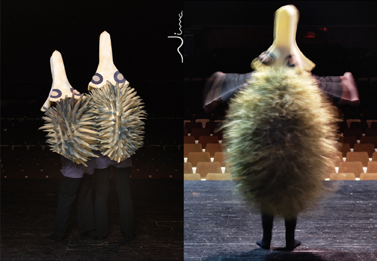 Costumes on stage - Hedgehog
