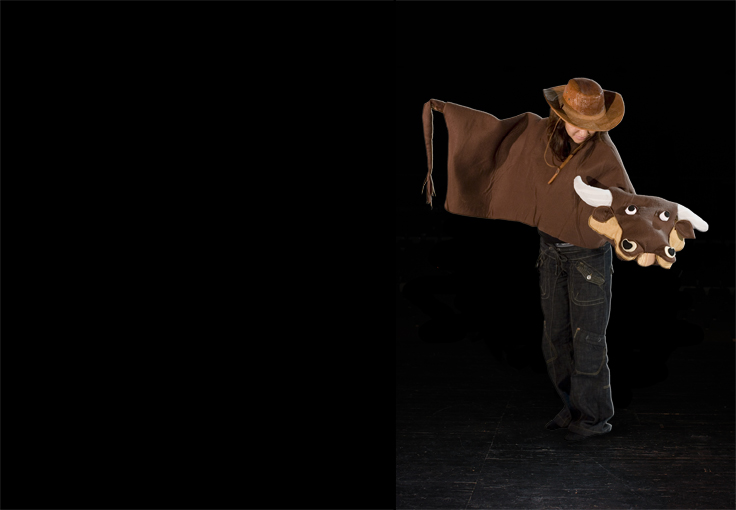 Costumes on stage - Cowgirl